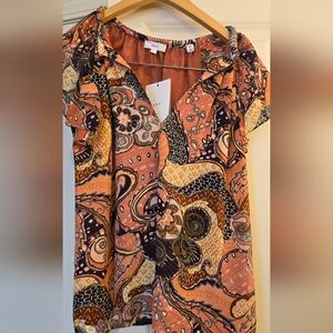 *NWT* A.L.C. Silk "June Top" in Rosewine Midnight